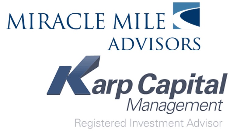 CORSAIR CAPITAL MAKES SIGNIFICANT INVESTMENT TO SUPPORT MERGER OF MIRACLE MILE ADVISORS AND KARP CAPITAL